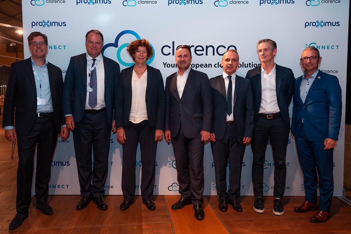 Official launch of Clarence Proximus & LuxConnect's joint venture for a disconnected sovereign cloud - Official photo