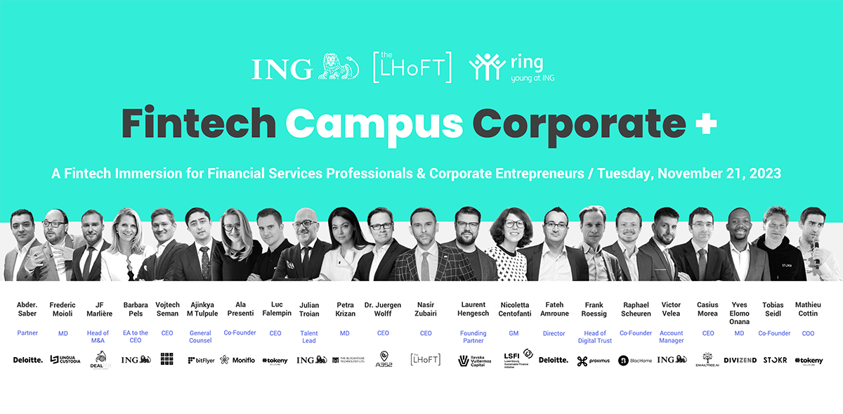 Fintech Campus Corporate PLUS Welcomes ING Bank
