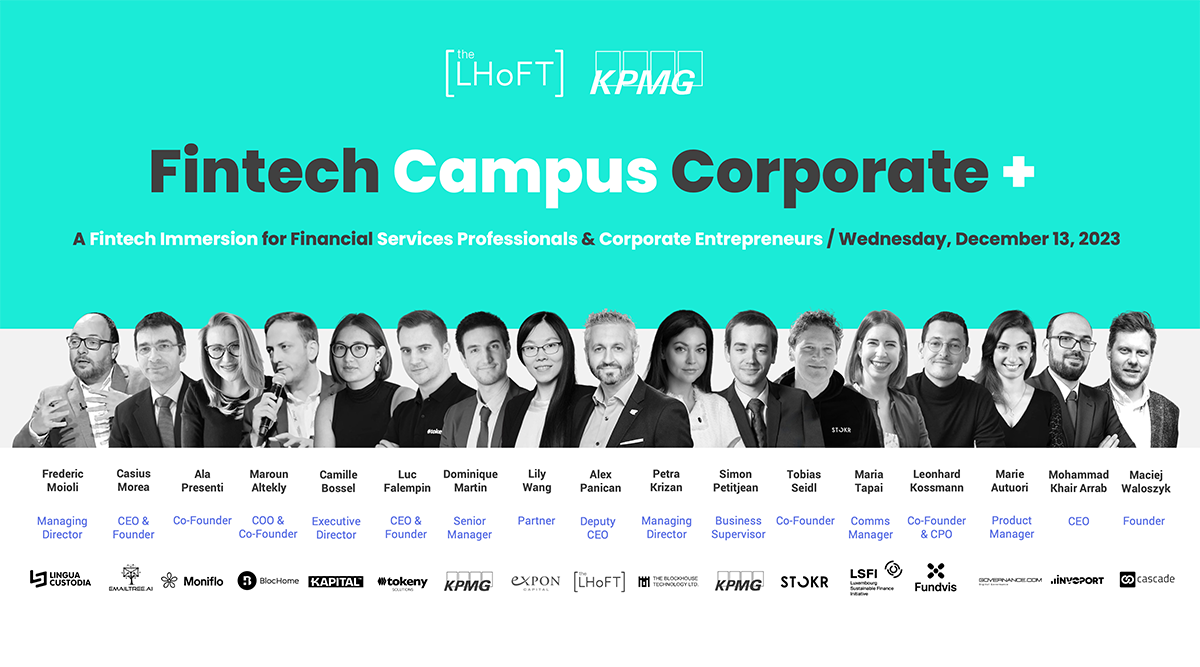 Fintech Campus Corporate + in partnership with KPMG Luxembourg
